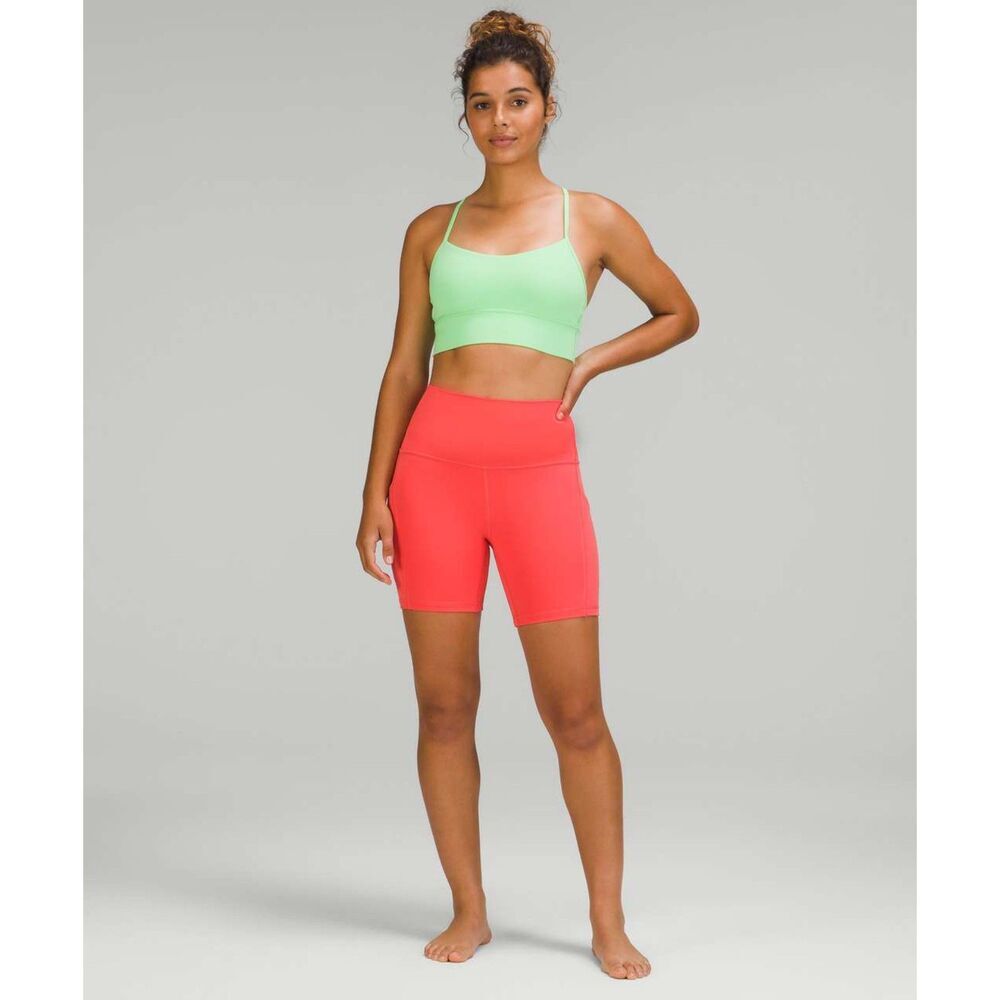Lululemon Align High-Rise Shorts with Pockets 6" Size 8 Pink Excellent Condition - Picture 3 of 8